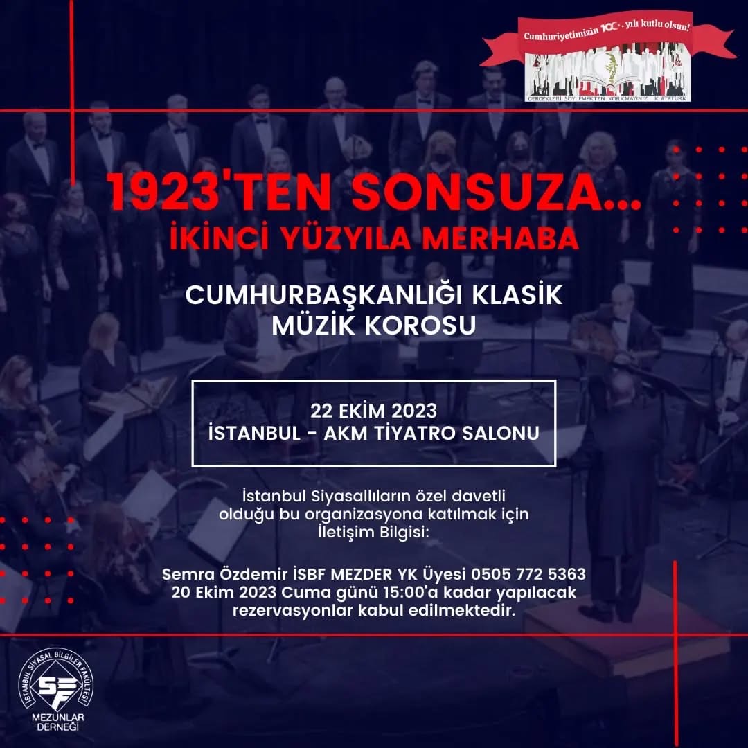 CUMHURBAŞKANLIĞI KLASİK MÜZİK KOROSU - 22 EKİM 2023