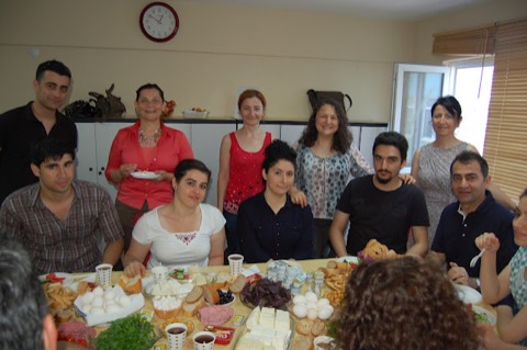 Dereceye giren 2012 mezunları ile kahvaltı