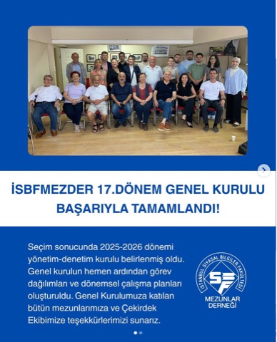 17. Dönem Genel Kurulu Başarıyla Tamamlandı